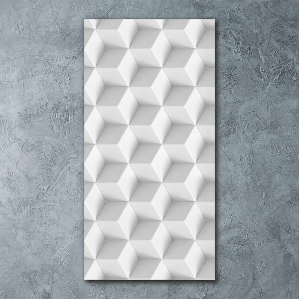 Bild auf Acrylglas vertikal 3D-Abstraktion