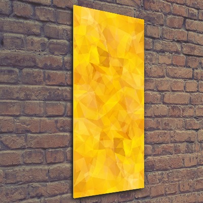 Acrylbild vertikal Abstrakte Dreiecke