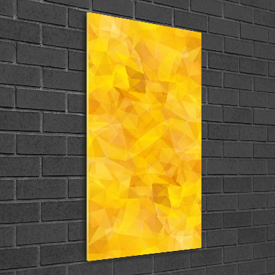 Acrylbild vertikal Abstrakte Dreiecke