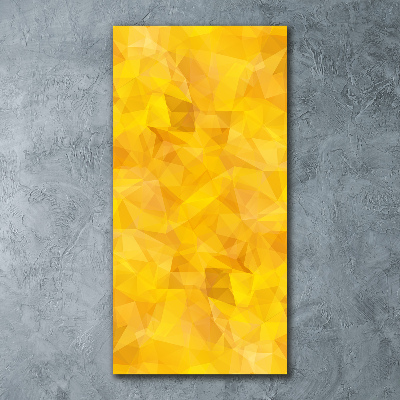 Acrylbild vertikal Abstrakte Dreiecke