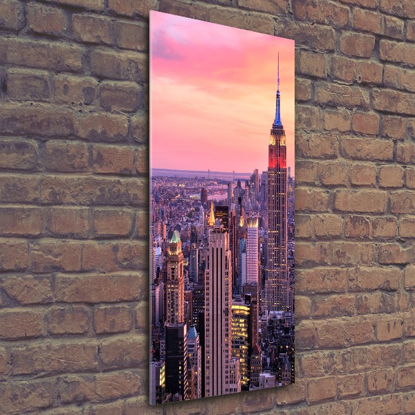 Modernes Acrylbild vertikal New York West