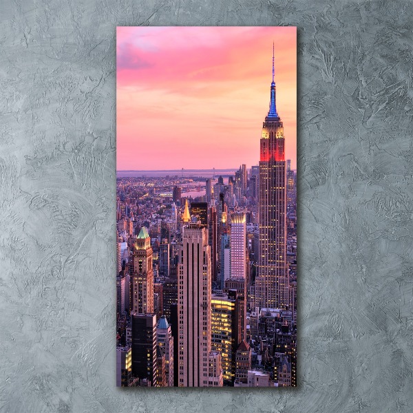 Modernes Acrylbild vertikal New York West
