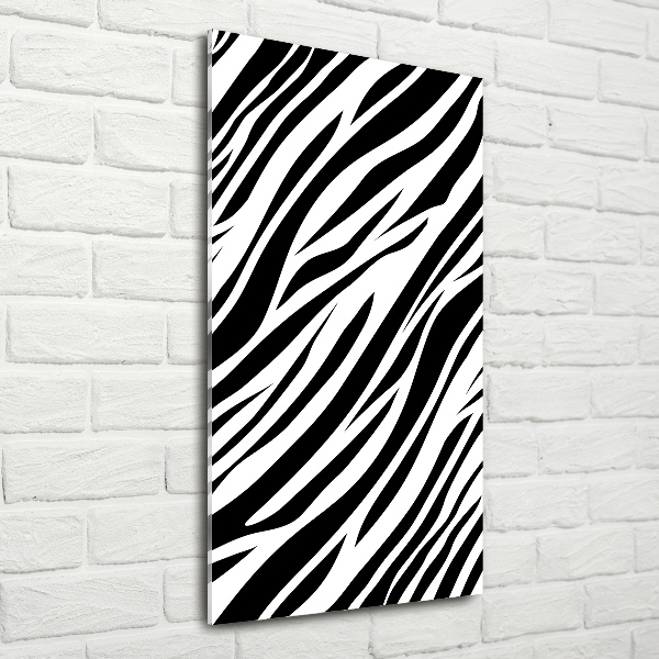Plexiglasbilder vertikal Zebra-Hintergrund