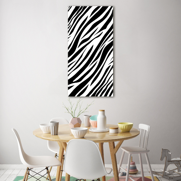 Plexiglasbilder vertikal Zebra-Hintergrund