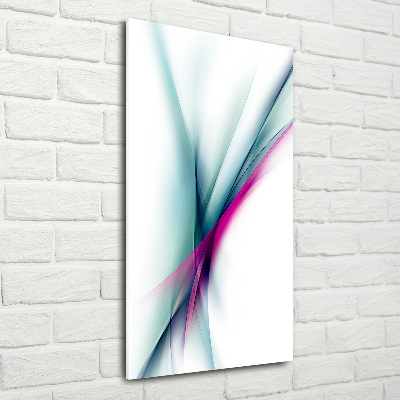Acrylbild vertikal Abstrakte Wellen