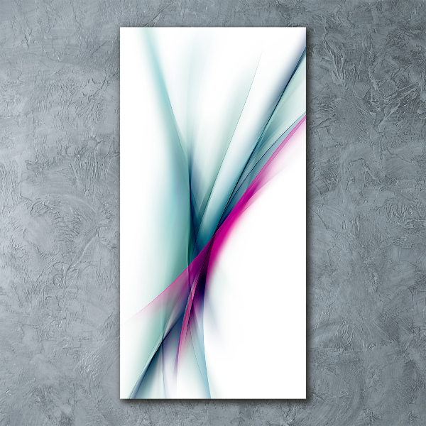 Acrylbild vertikal Abstrakte Wellen