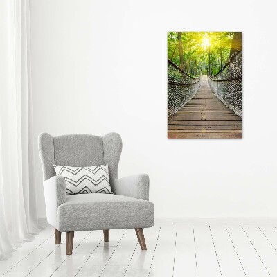 Acrylbild vertikal Hängebrücke