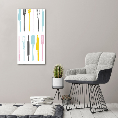 Plexiglasbilder vertikal Küchenutensilien