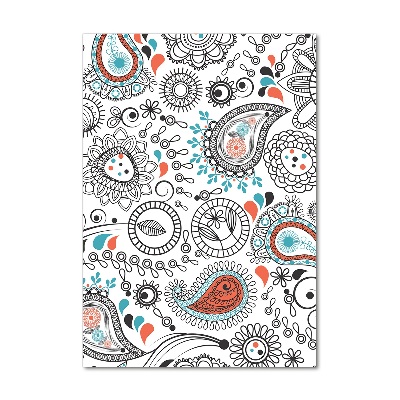 Modernes Acrylbild vertikal Ornamente