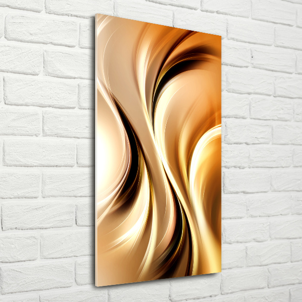 Acrylbild vertikal Abstrakte Wellen