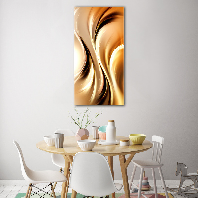 Acrylbild vertikal Abstrakte Wellen