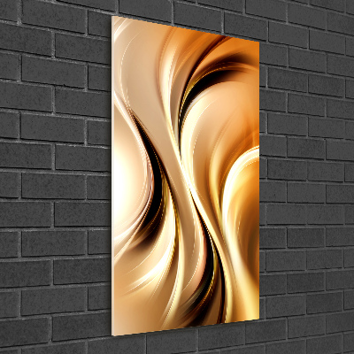 Acrylbild vertikal Abstrakte Wellen
