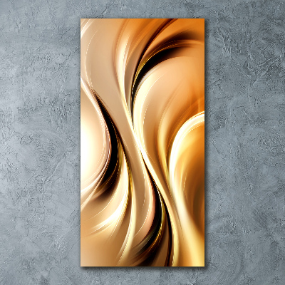 Acrylbild vertikal Abstrakte Wellen