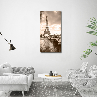 Acrylbild vertikal Eiffelturm Paris