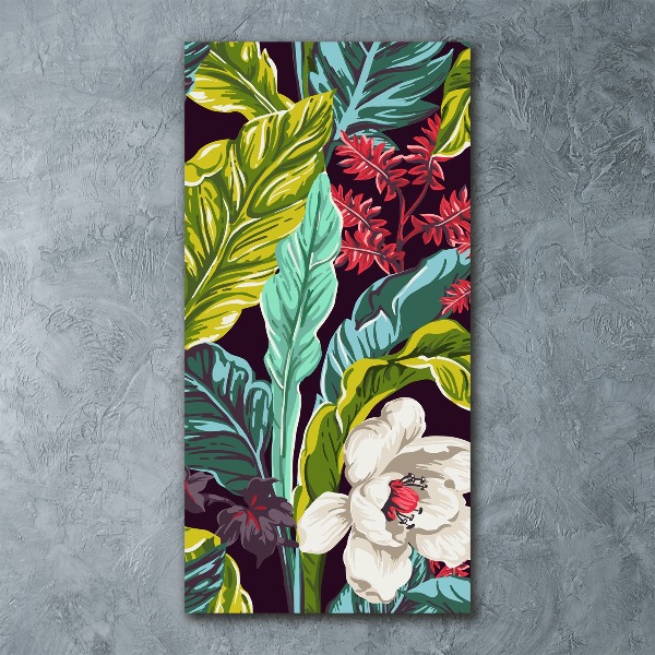 Plexiglasbilder vertikal Tropische Blumen