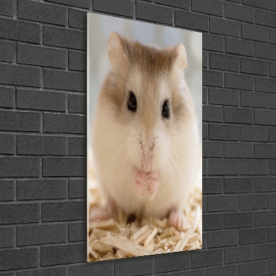 Acrylbild vertikal Hamster