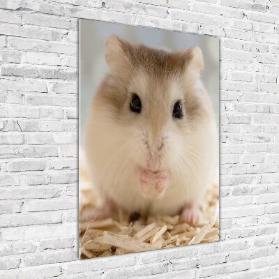 Acrylbild vertikal Hamster