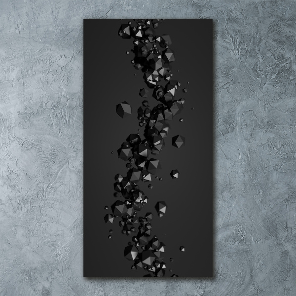 Bild auf Acrylglas vertikal 3D-Abstraktion