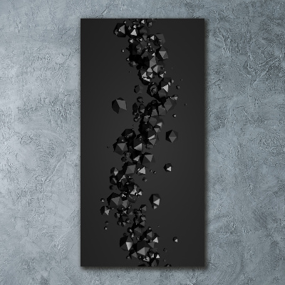 Bild auf Acrylglas vertikal 3D-Abstraktion