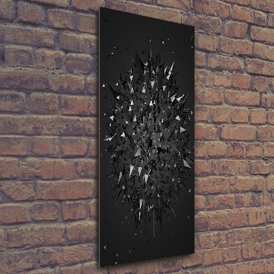 Plexiglasbilder vertikal 3D-Abstraktion