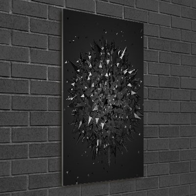 Plexiglasbilder vertikal 3D-Abstraktion