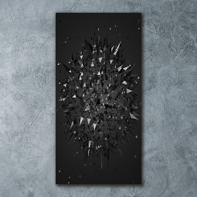 Plexiglasbilder vertikal 3D-Abstraktion