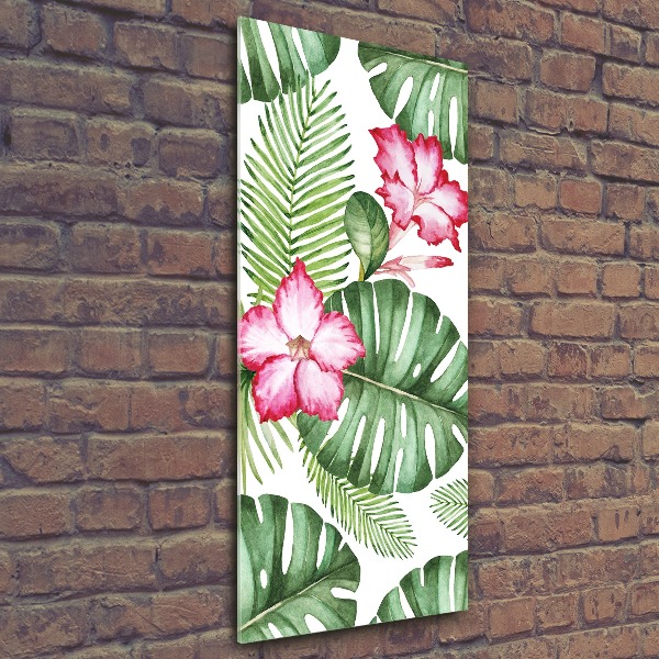 Bild auf Acrylglas vertikal Hawaiianisches Muster