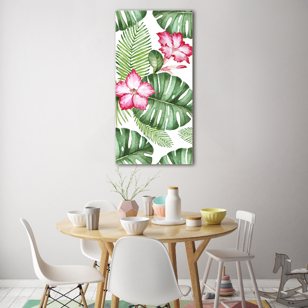 Bild auf Acrylglas vertikal Hawaiianisches Muster