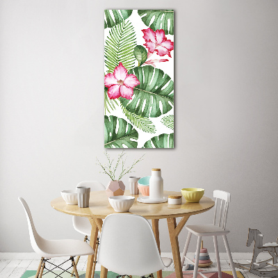 Bild auf Acrylglas vertikal Hawaiianisches Muster