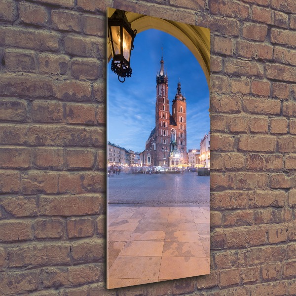 Acrylbild vertikal Krakau, Polen