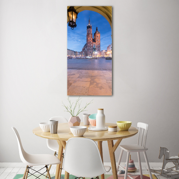 Acrylbild vertikal Krakau, Polen