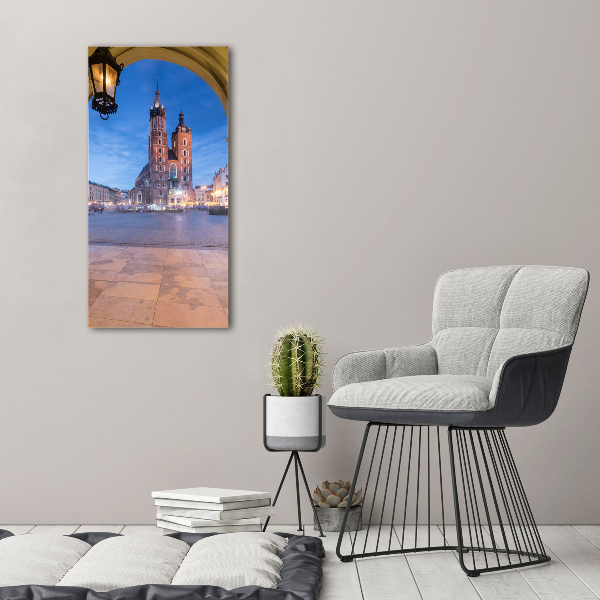 Acrylbild vertikal Krakau, Polen