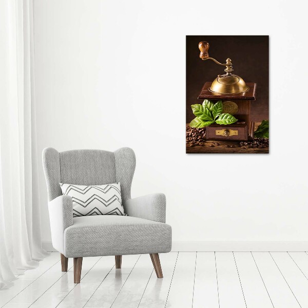 Modernes Acrylbild vertikal Kaffeemühle