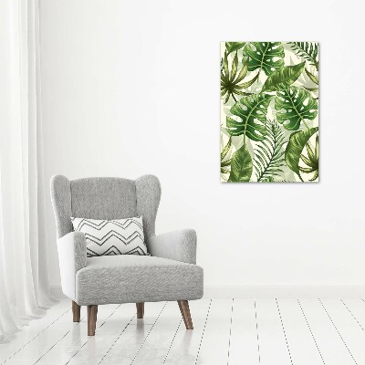 Bild auf Acrylglas vertikal Tropische Blätter