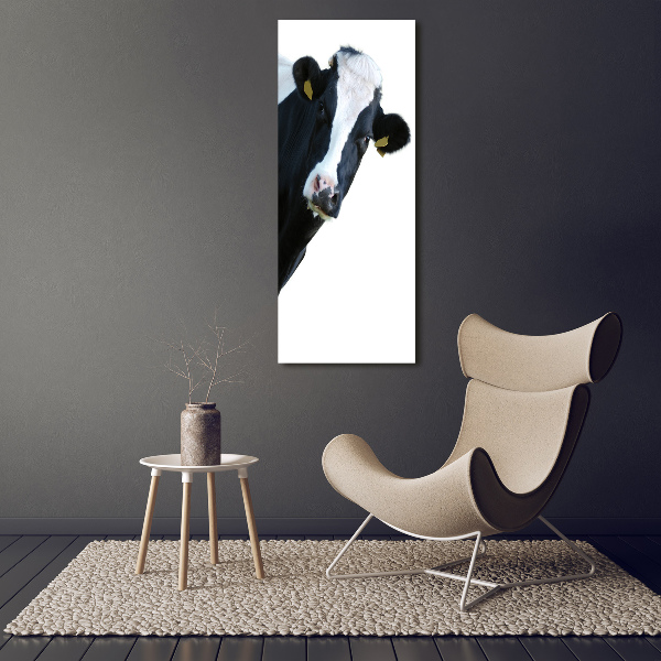 Bild auf Acrylglas vertikal Gefleckte Kuh