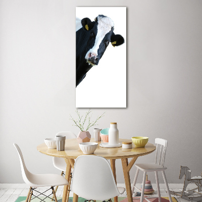 Bild auf Acrylglas vertikal Gefleckte Kuh