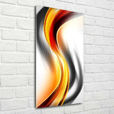 Bild auf Acrylglas vertikal Abstrakte Wellen