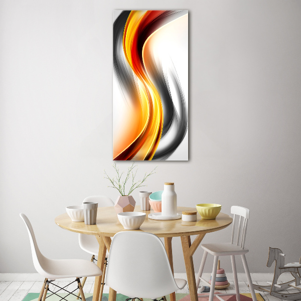 Bild auf Acrylglas vertikal Abstrakte Wellen