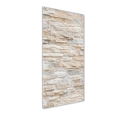 Acrylbild vertikal Ziegelmauer