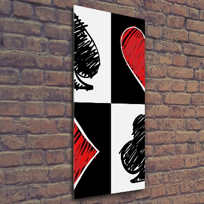 Plexiglasbilder vertikal Kartenfarben