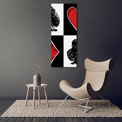 Plexiglasbilder vertikal Kartenfarben