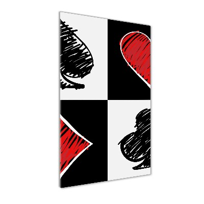 Plexiglasbilder vertikal Kartenfarben