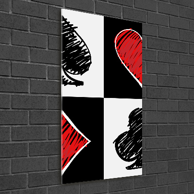 Plexiglasbilder vertikal Kartenfarben