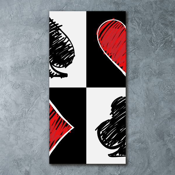 Plexiglasbilder vertikal Kartenfarben