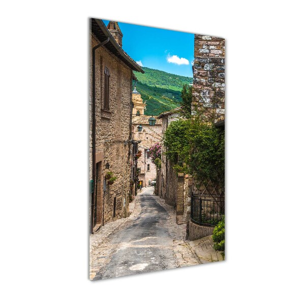 Modernes Acrylbild vertikal Eine charmante Straße