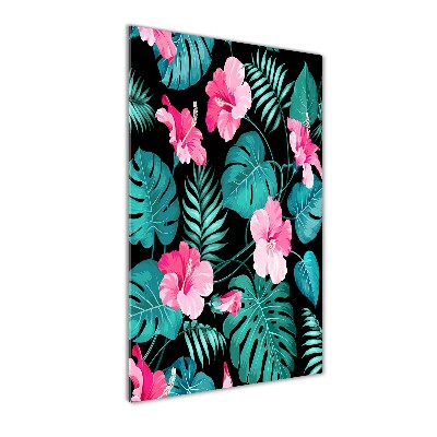 Bild auf Acrylglas vertikal Hawaiianische Blumen