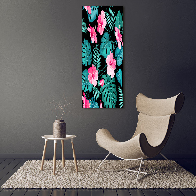 Bild auf Acrylglas vertikal Hawaiianische Blumen