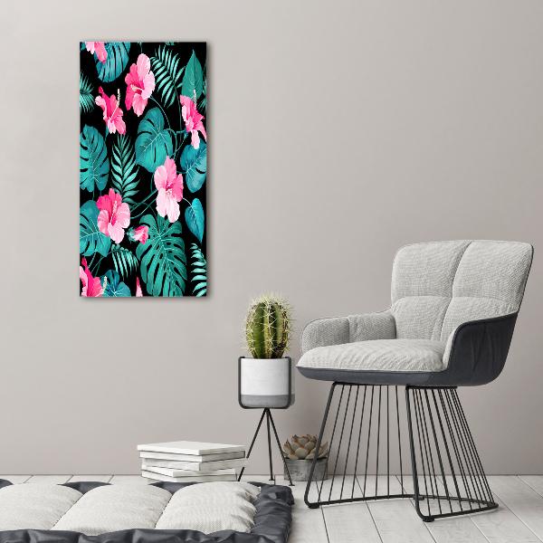 Bild auf Acrylglas vertikal Hawaiianische Blumen