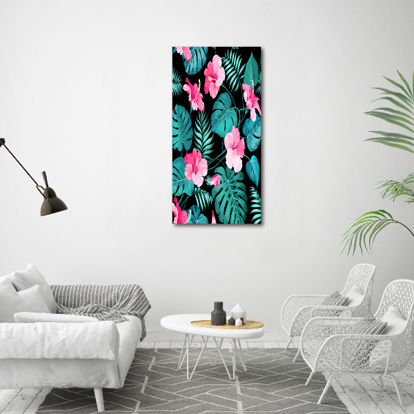 Bild auf Acrylglas vertikal Hawaiianische Blumen