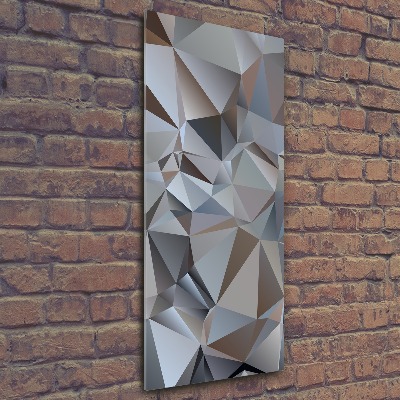 Acrylbild vertikal Abstrakte Dreiecke